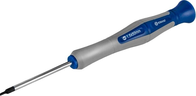 Отвертка шлицевая Кобальт 245-282 для точных работ ultra grip sl 1.5х50 мм cr-v, дву - изображение 3