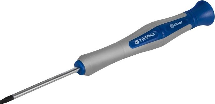 Отвертка шлицевая Кобальт 245-312 для точных работ ultra grip sl 3.0х50 мм cr-v, дву - изображение 2