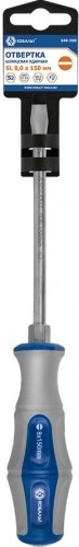 Отвертка шлицевая Кобальт 646-560 ударная ultra grip sl 8,0x150 мм s2, двухкомпонент