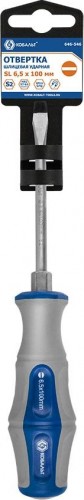 Отвертка шлицевая Кобальт 646-546 ударная ultra grip sl 6,5x100 мм s2, двухкомпонент