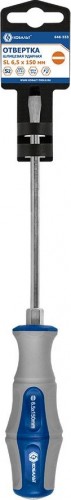 Отвертка шлицевая Кобальт 646-553 ударная ultra grip sl 6,5x150 мм s2, двухкомпонент