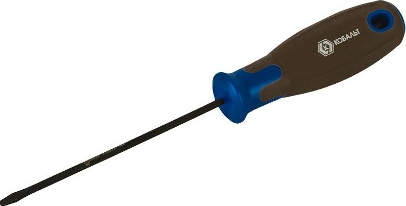 Отвертка шлицевая Кобальт 911-987 polywood sl 3,0х100 мм cr-v, древесно-полимерная р - изображение 3