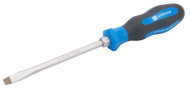 Отвертка шлицевая Norgau 8x150 с ударным наконечником n155k 062012280