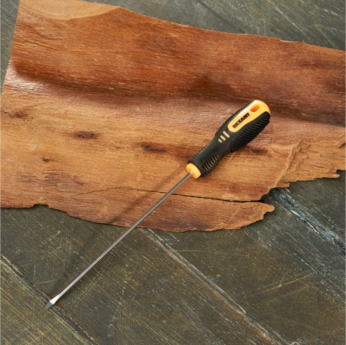 Отвертка шлицевая REXANT SL 3х150 мм Cr-V двухкомпонентная рукоятка 12-6422 - изображение 4