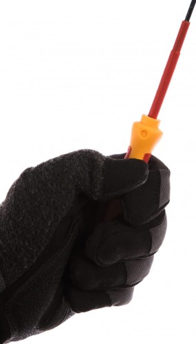 Отвертка шлицевая REXANT SL3х75 мм диэлектрическая до 1000В 12-4711 - изображение 3