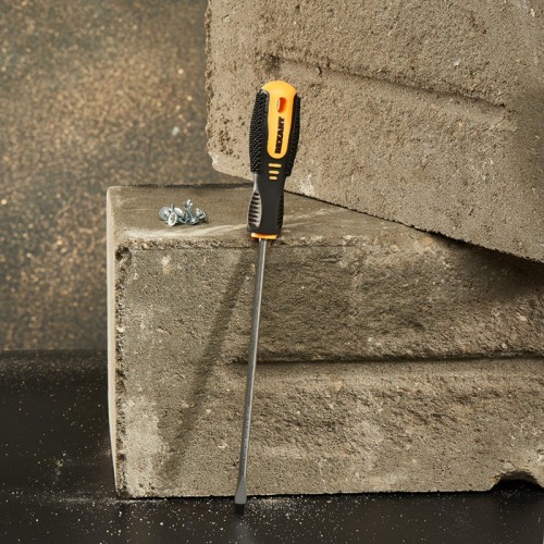 Отвертка шлицевая REXANT SL 6х200 мм Cr-V двухкомпонентная рукоятка 12-6432 - изображение 4