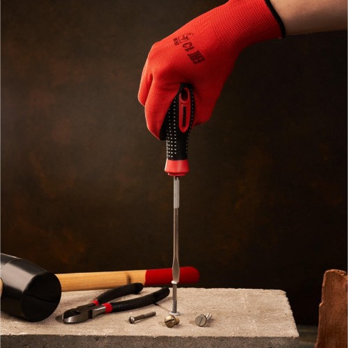 Отвертка шлицевая REXANT SL 6х125 мм S2 трехкомпонентная рукоятка 12-4723-1 - изображение 5