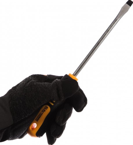 Отвертка шлицевая REXANT SL 8х150 мм Cr-V двухкомпонентная рукоятка 12-4724 - изображение 3