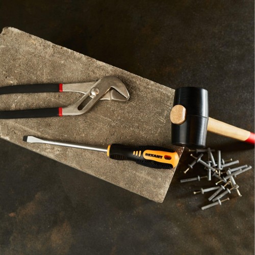 Отвертка шлицевая REXANT SL 8х150 мм Cr-V двухкомпонентная рукоятка 12-4724 - изображение 5