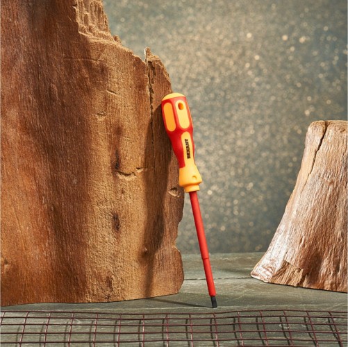 Отвертка шлицевая REXANT SL4х100 мм диэлектрическая до 1000В 12-4712 - изображение 5