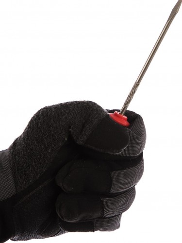 Отвертка шлицевая REXANT SL 4х100 мм S2 трехкомпонентная рукоятка 12-6424-1 - изображение 3