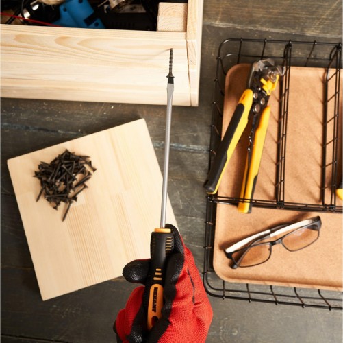 Отвертка шлицевая REXANT SL 5х150 мм Cr-V двухкомпонентная рукоятка 12-6428 - изображение 3