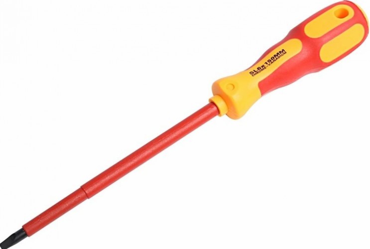 Отвертка шлицевая REXANT SL6х150 мм диэлектрическая до 1000В 12-4714