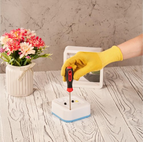 Отвертка шлицевая REXANT SL 3х75 мм S2 трехкомпонентная рукоятка сталь 12-4721-1 - изображение 2