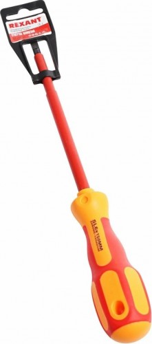Отвертка шлицевая REXANT SL6х150 мм диэлектрическая до 1000В 12-4714 - изображение 5