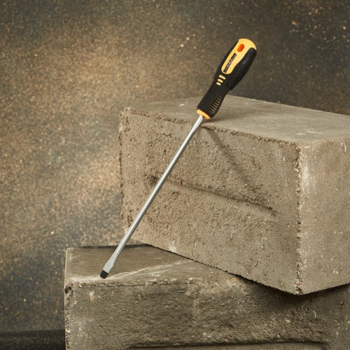 Отвертка шлицевая REXANT SL 8х250 мм Cr-V двухкомпонентная рукоятка 12-6434 - изображение 4