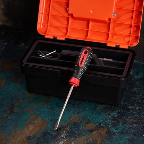 Отвертка шлицевая REXANT SL 6х125 мм S2 трехкомпонентная рукоятка 12-4723-1 - изображение 3