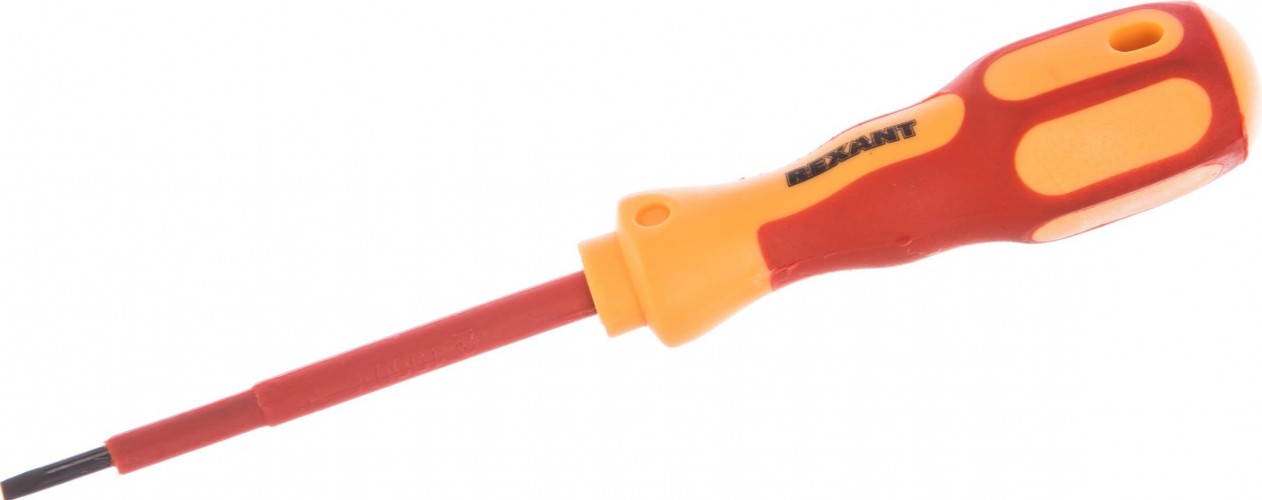 Отвертка шлицевая REXANT SL3х75 мм диэлектрическая до 1000В 12-4711