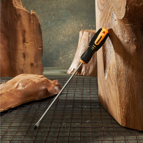 Отвертка шлицевая REXANT SL 4х150 мм Cr-V двухкомпонентная рукоятка 12-6425 - изображение 3