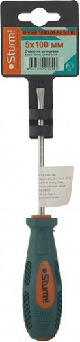 Отвертка шлицевая Sturm 1040-01-SL5-100 магнитный наконечник, 5х100мм - изображение 2