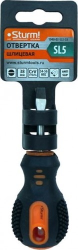 Отвертка шлицевая Sturm 1040-03-SL5-38 магнит. наконечник, 5х38мм - изображение 2