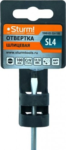 Отвертка шлицевая Sturm 1040-03-SL4-100 магнит. наконечник, 4х100мм - изображение 4