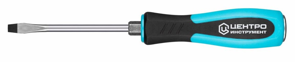 Отвертка шлицевая ЦЕНТРОИНСТРУМЕНТ 1836-1-6-100 ударная плоская 6x100