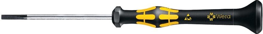 Отвертка шлицевая WERA Kraftform Micro 1578 A ESD 0,60 х 3,5 х 80 мм WE-030106 WE-030106