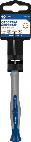 Отвертка TX Кобальт 245-336 для точных работ ultra grip t5х50 мм cr-v, двухком