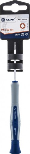 Отвертка TX Кобальт 245-374 для точных работ ultra grip t9х50 мм cr-v, двухком