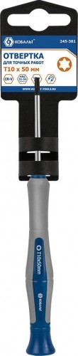 Отвертка TX Кобальт 245-381 для точных работ ultra grip t10х50 мм cr-v, двухко