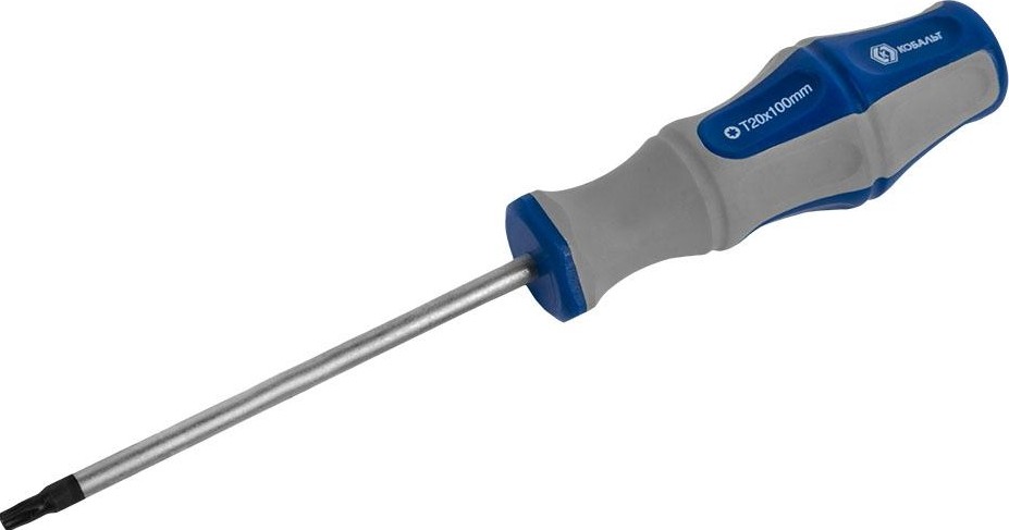 Отвертка TX Кобальт 910-058 ultra grip tamper-20х100 мм cr-v, двухкомпонентная - изображение 2