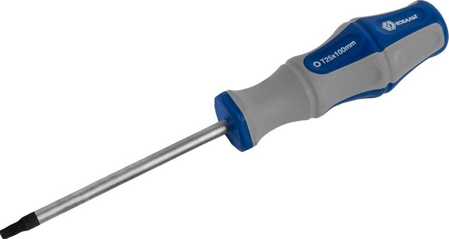 Отвертка TX Кобальт 910-065 ultra grip tamper-25х100 мм cr-v, двухкомпонентная - изображение 4