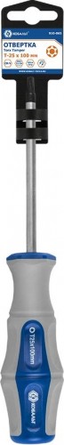 Отвертка TX Кобальт 910-065 ultra grip tamper-25х100 мм cr-v, двухкомпонентная