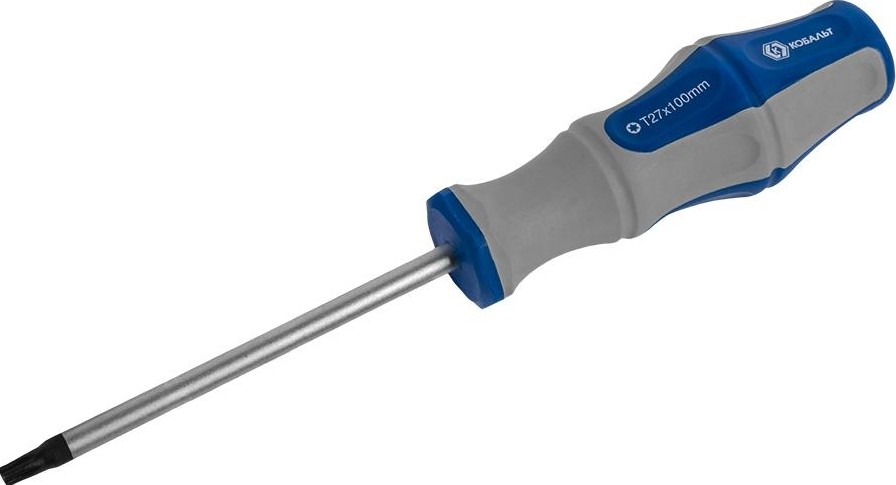 Отвертка TX Кобальт 910-072 ultra grip tamper-27х100 мм cr-v, двухкомпонентная - изображение 4