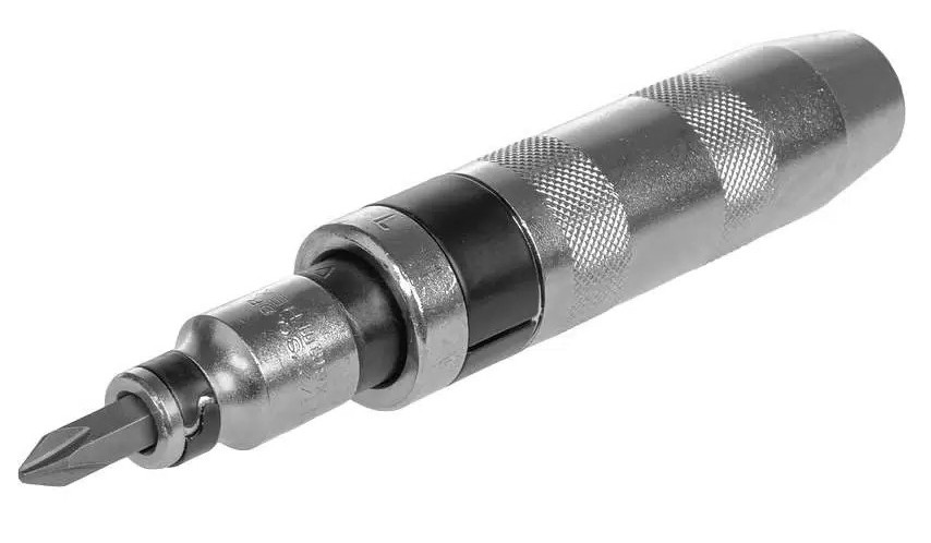 Отвертка ударная ARNEZI R2900002 с битами 7пр. (в железном кейсе)