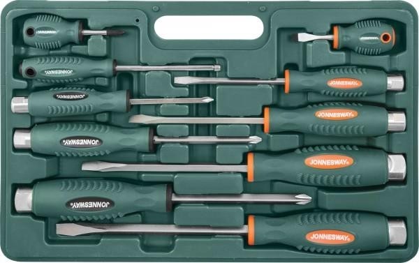 Отвертка ударная JONNESWAY D70PP10S Набор силовых под ключ, 10 предметов 047735