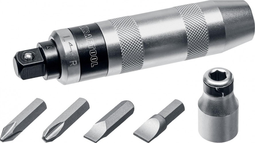 Отвертка ударная KRAFTOOL ID-6 поворотная 6 предм. 25555