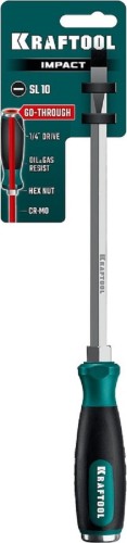 Отвертка ударная KRAFTOOL IMPACT SL 10 сквозной стержень Cr-Mo 250033-10 - изображение 2