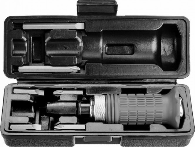 Отвертка ударная STAYER Master 8 с битами, 8 предметов 2566-H4_z01