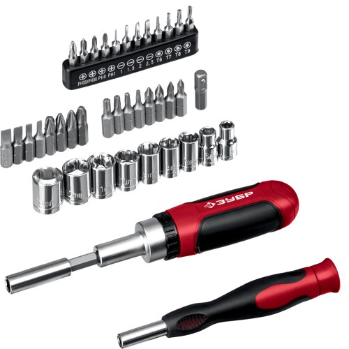 Отвертка ЗУБР Мастер 41 с насадками, 41 шт. 25042 - изображение 2