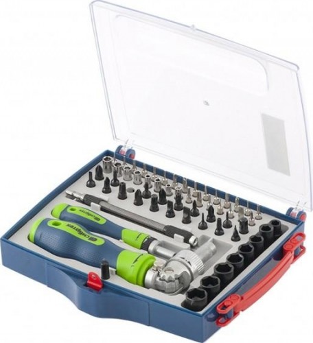 Отвертки реверсивные СИБРТЕХ с набором бит и торцевых головок, 61 предмет 13363 - изображение 2