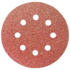 Круг абразивный на ворсовой подложке под липучку, перфорированный, P 100, 125 мм, 5 шт Сибртех - изображение 2