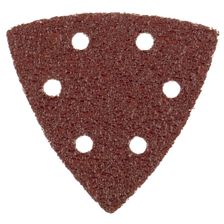 Треугольник абразивный под липучку, перфорированный, P 100, 93 мм, 5 шт Matrix на ворсовой подложке - изображение 2