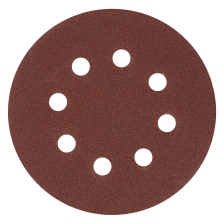 Круг абразивный на ворсовой подложке под липучку, перфорированный, P 120, 125 мм, 5 шт Matrix - изображение 6