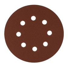 Круг абразивный на ворсовой подложке под липучку, перфорированный, P 150, 125 мм, 5 шт Сибртех - изображение 8