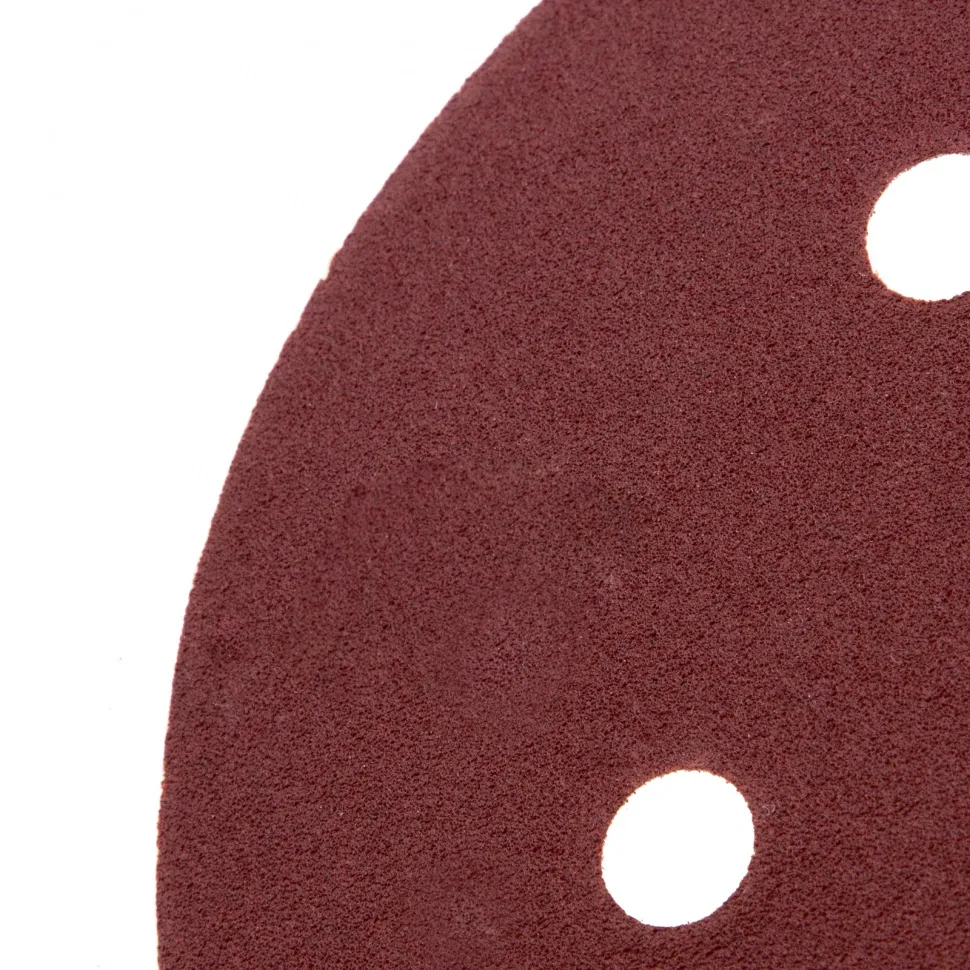 Круг абразивный на ворсовой подложке под липучку, перфорированный, P 150, 150 мм, 5 шт Matrix - изображение 2