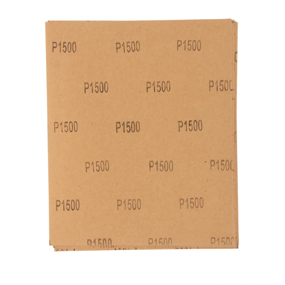 Шлифлист на бумажной основе, P 1500, 230х280 мм, 10 шт, водостойкий Matrix - изображение 2