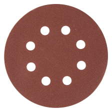 Круг абразивный на ворсовой подложке под липучку, перфорированный, P 180, 125 мм, 5 шт Matrix - изображение 6