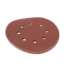 Круг абразивный на ворсовой подложке под липучку, перфорированный, P 180, 125 мм, 5 шт Matrix - изображение 8